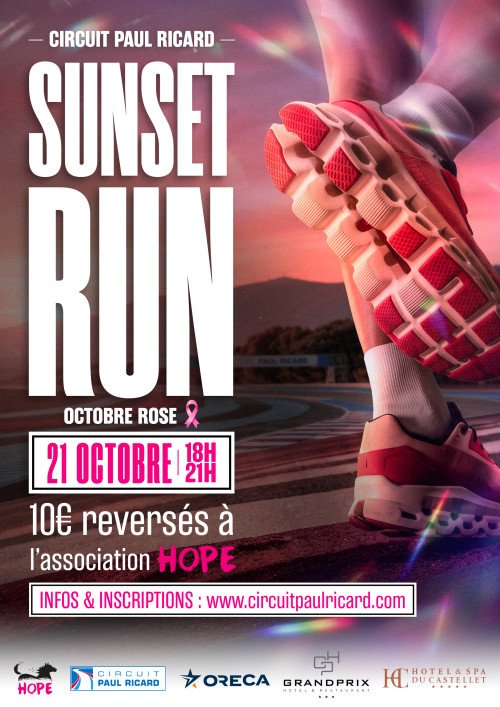 SUNSET RUN OCTOBRE ROSE 21 OCTOBER 2026 Circuit Paul Ricard